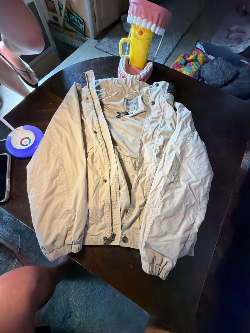 Pacific Trail Jacket Size M Tan Outdoor Wear Hooded Hiking Full Zip